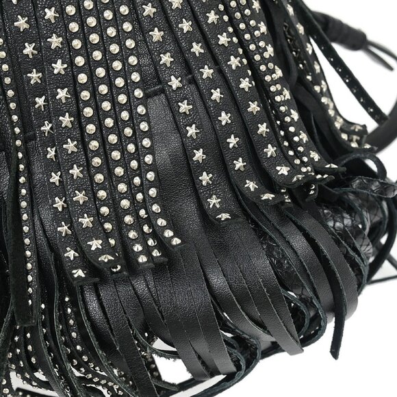 Saint Laurent Black Emmanuelle Fringe Shoulder Bag GT･357603･1115 115737 - Picture 3 of 9